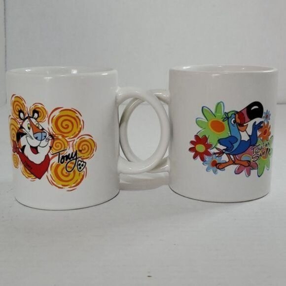 Vintage Kellogg CERAMIC Mug Cup Cereal Characters Tony the Tiger Toucan Sam 14oz - Picture 4 of 10